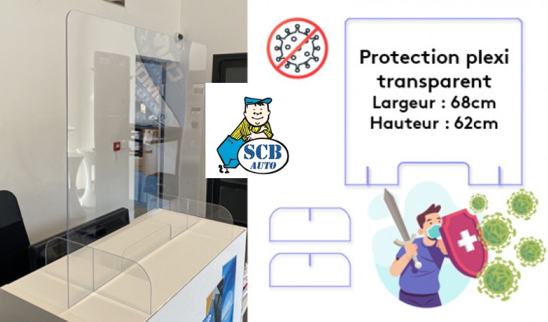 Barrière De Protection Comptoir PLEXI Contre Covid-19 — photo 2
