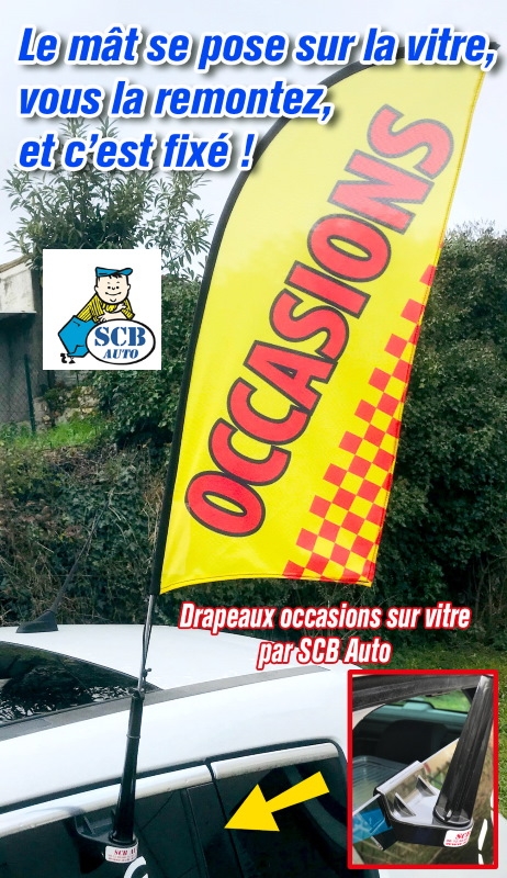 Drapeau Occasion pour vitre Jaune Rouge — photo 11