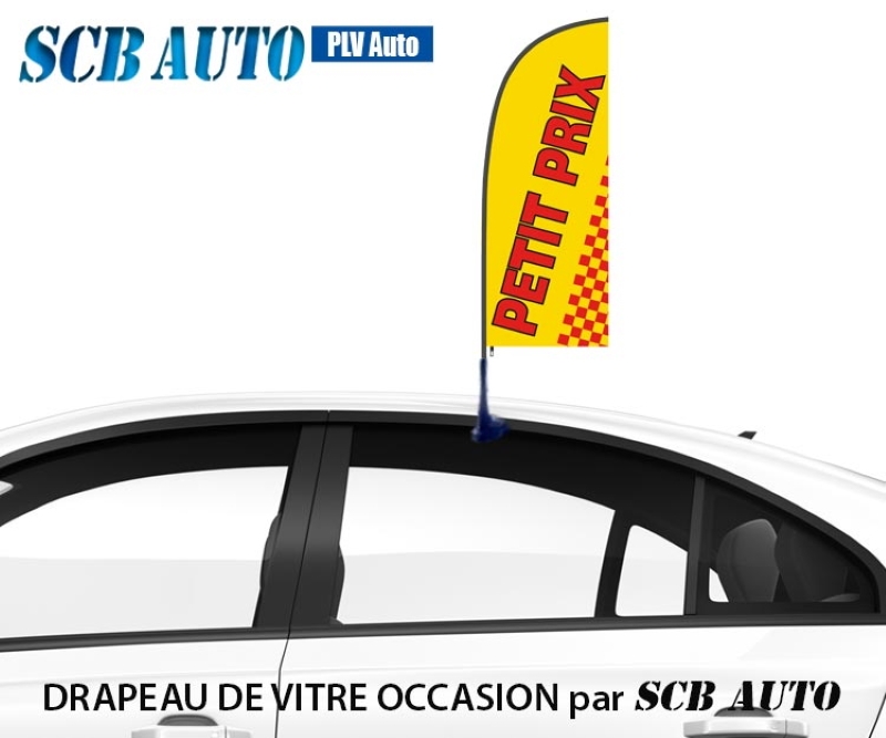 Drapeau Occasion pour vitre Jaune Rouge — photo 4