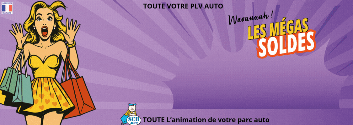 soldes de plv auto et signal&eacute;tique garage