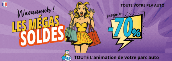 soldes de signal&eacute;tique garage et plv auto